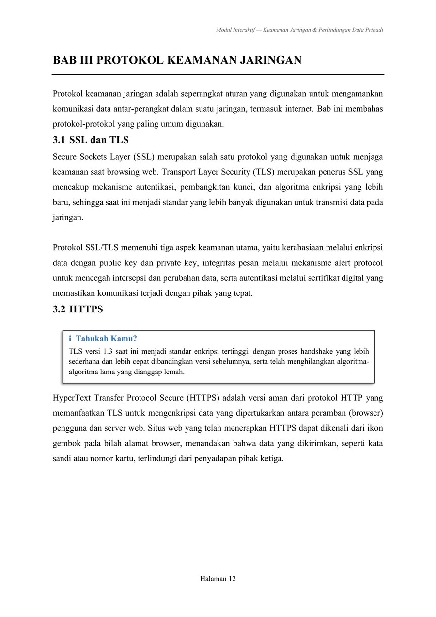 Bab III SSL TLS HTTPS