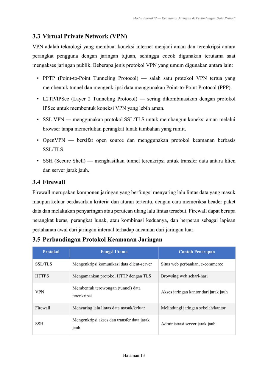 VPN Firewall dan Perbandingan Protokol